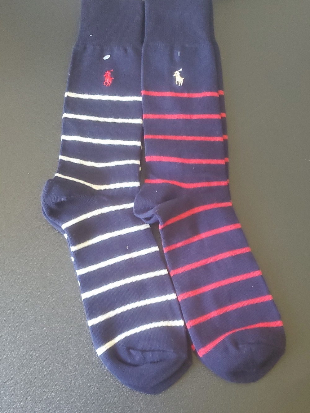 2POLO RALPH LAUREN .MENS SOCKS IN BLUE /SZ:10-13